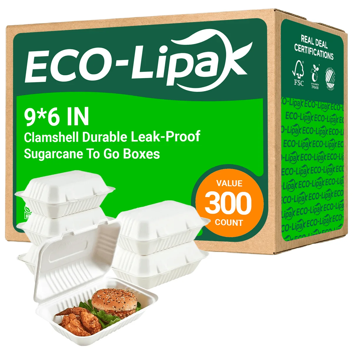 ECO-Lipak Cukornád ételdobozok - Image 6